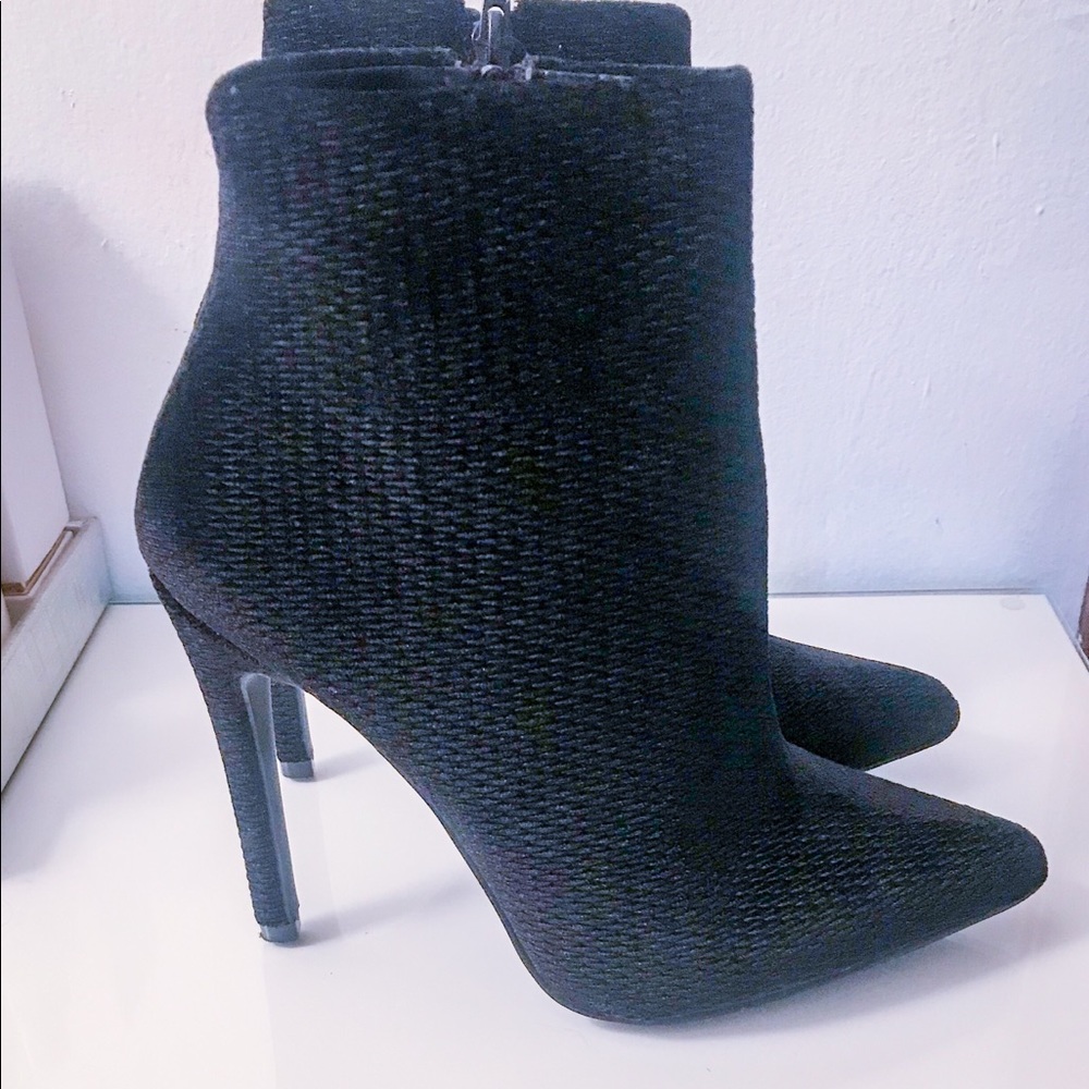 Black Stiletto Booties